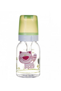Бутылочка Canpol babies Забавные животные, для кормления, пластик, соска силикон, 120 мл